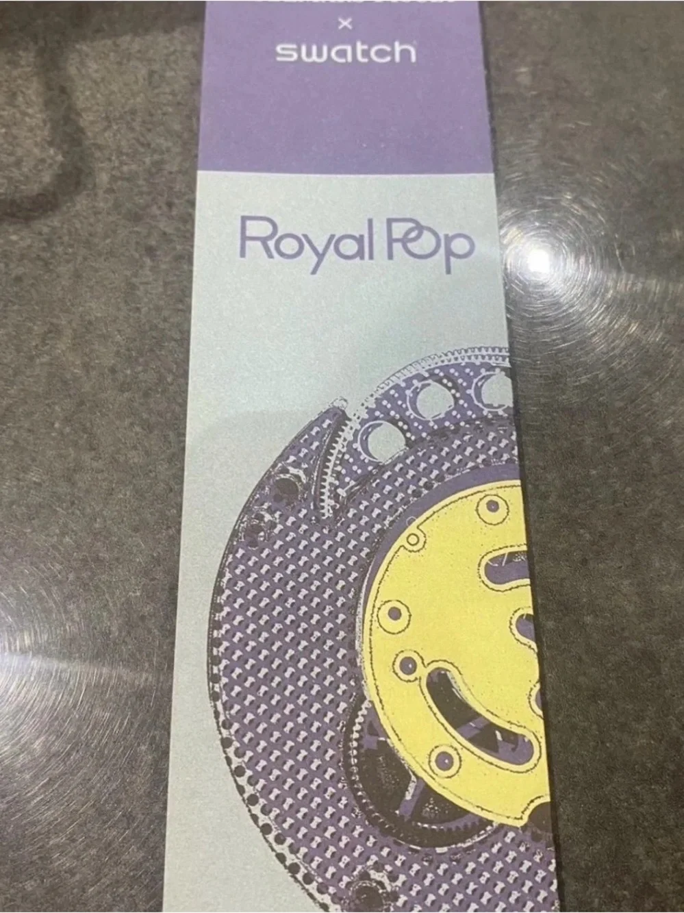 Swatch Royal Pop Black and White Graphic Strap